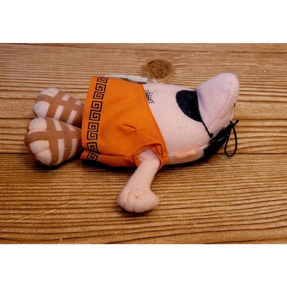 Vintage 1990 Little Ceasars Pizza Plush Bean Bag Toy 6" Man Toga Rare - Picture 2 of 13